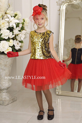 Юбка Флер красный 