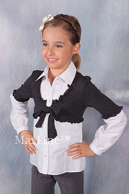 Школьная блузка обманка для девочки Элегия