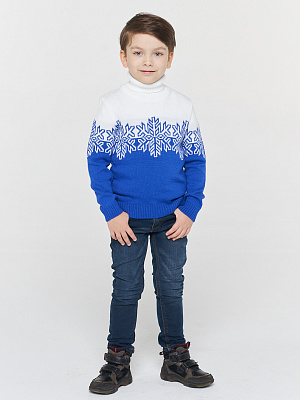 Свитер детский новогодний белый