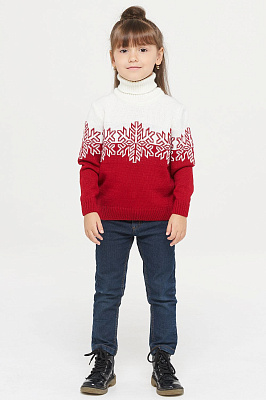 Свитер новогодний со снежинками