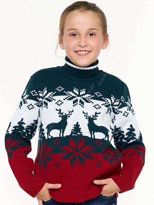 Свитер детский новогодний 122-158 см