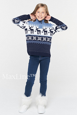 Свитер детский с оленями
