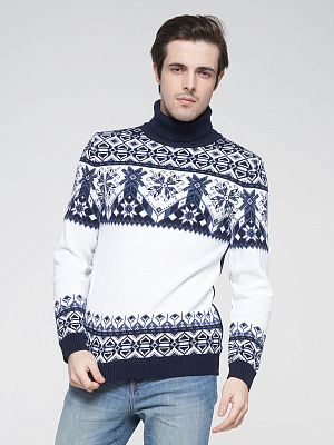 Свитер мужской со скандинавским орнаментом