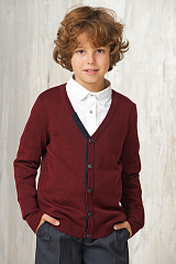 Кардиган школьный бордовый для мальчика 7015/1096/1340