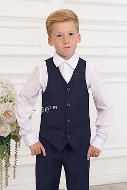 Жилет школьный для мальчика Kadet синий Гранд2