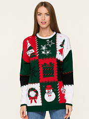 Свитер женский новогодний
