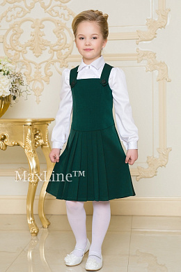 Сарафан школьный зеленый для девочки Старт