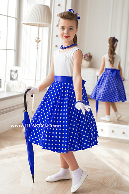 Катрин василек/белый