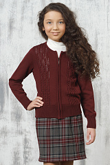Жакет школьный бордовый для девочки 7060/1096