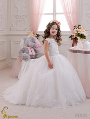 FG0381_32 Свадебное длинное платье со шлейфом