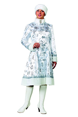 190-48-50 Снегурочка взр. сатин белая р.48-50 190