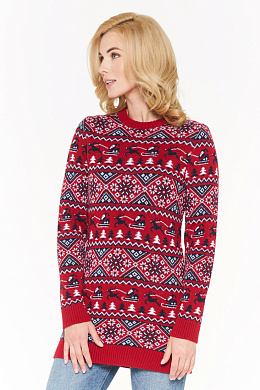 Туника новогодняя женская с оленями