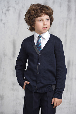 Кардиган школьный синий для мальчика 7015/1340/5006