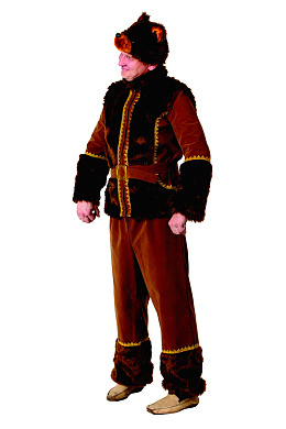 6043-52-54 Медведь (д\взр)(бархат) р.52-54 6043