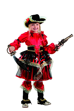 455-30 ПИРАТКА красн. (зв. маскарад) р.30 455