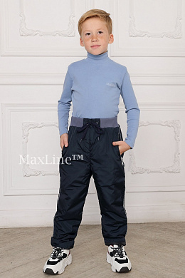 Брюки утепленные детские БР-70 т.синие