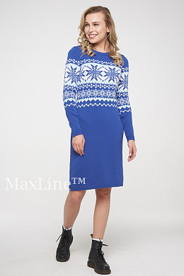 Платье женское вязаное трикотажное