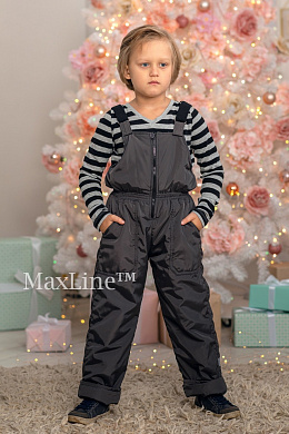 Полукомбинезон детский ПК-1 зима серый