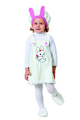 284-26 Зайка бело-голубая (крошки) р.26 284