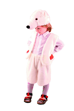 511-30-32 Медведь полярный (премьер-мех).р.30-32 511