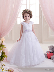 FG0434_32 Свадебное длинное платье со шлейфом