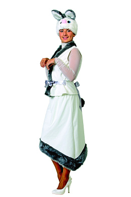 6037-44-46 Зайка (д\взр)(плюш) р.44-46 6037