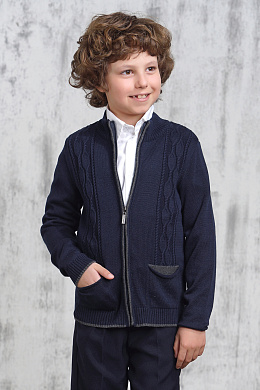 Кардиган школьный синий для мальчика 7020/1340/5006