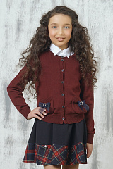 Жакет школьный бордовый для девочки 7064/1096