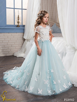 FG0502_30 Свадебное длинное платье со шлейфом