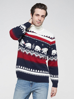 Свитер мужской с медведями