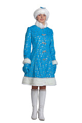 186-44-48 Снегурочка взр. плюш р.44-48 186