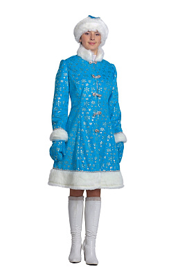 186-44-48 Снегурочка взр. плюш р.44-48 186