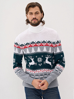 Свитер  мужской с оленями