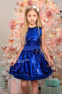 Комплект Мэри василек/серебро