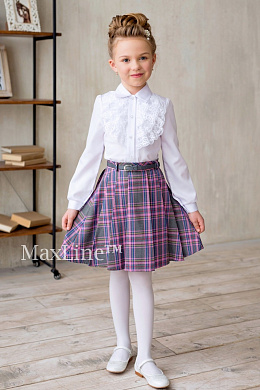Школьная юбка для девочки Мотылек