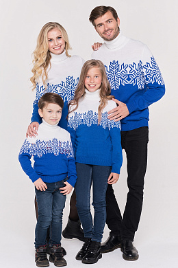 Свитер мужской новогодний белый