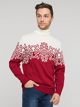 Свитер мужской новогодний красный