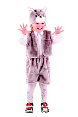 108-28 Кот серый (мех) р.28 108