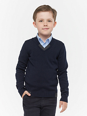 Джемпер для мальчика синий 7012